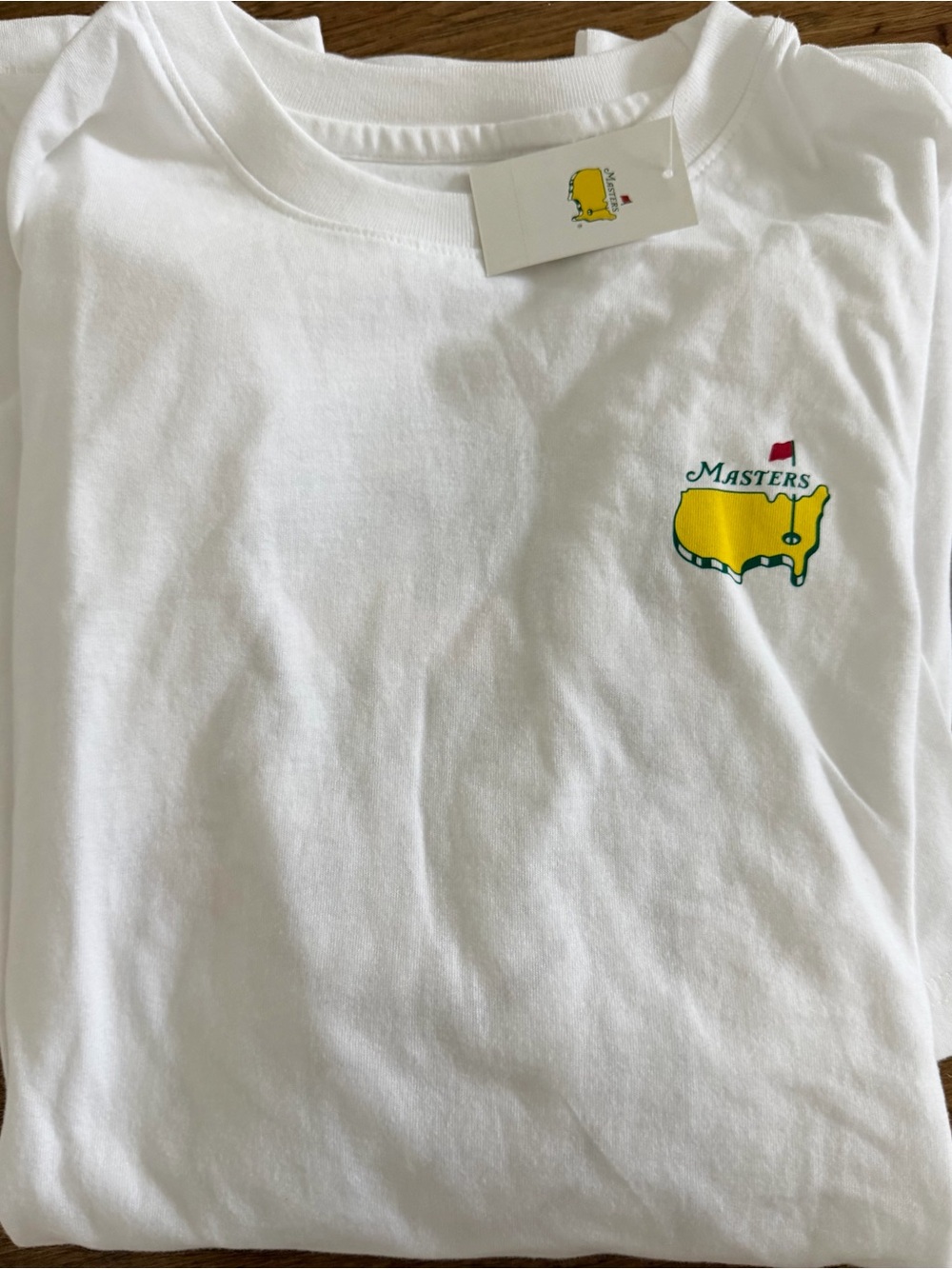 Masters 2026 brand new White Short Sleeve Tee with the famous Masters gnome